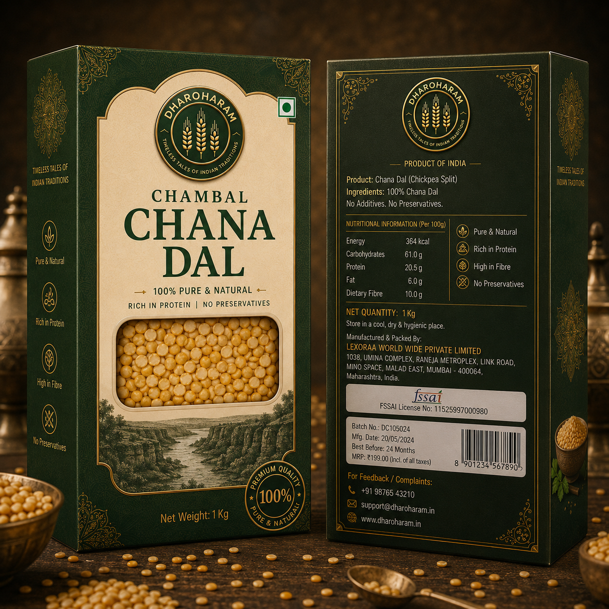 dharoharam chambal chana dal 1 kg dharoharam chambal chana dal 1 kg