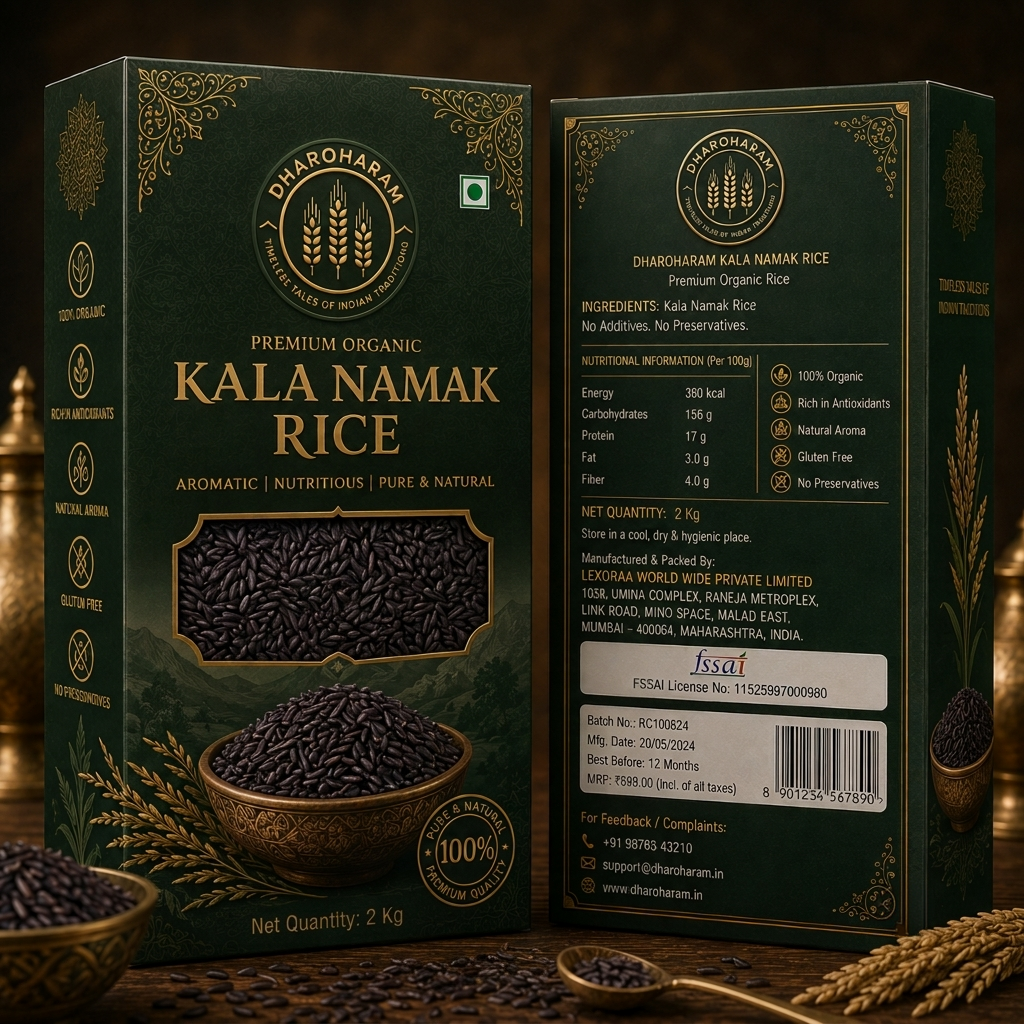 dharoharam premium kala namak rice 2 kg dharoharam premium kala namak rice 2 kg