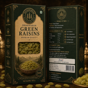 dharoharam premium green raisins 500g