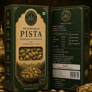 dharoharam premium green pistachios 250g